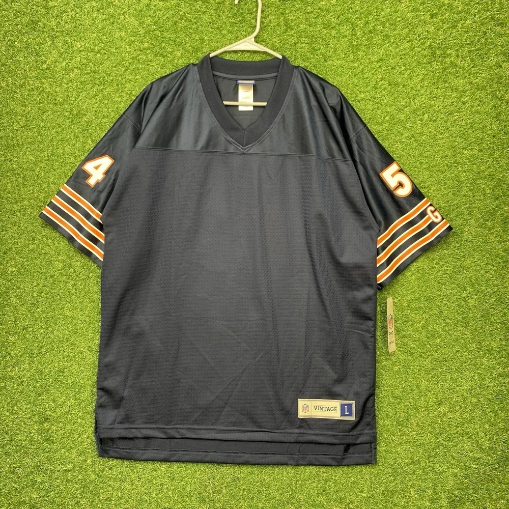 Brian Urlacher Chicago Bears Jersey Mens Large #54 Navy Home Blank Football